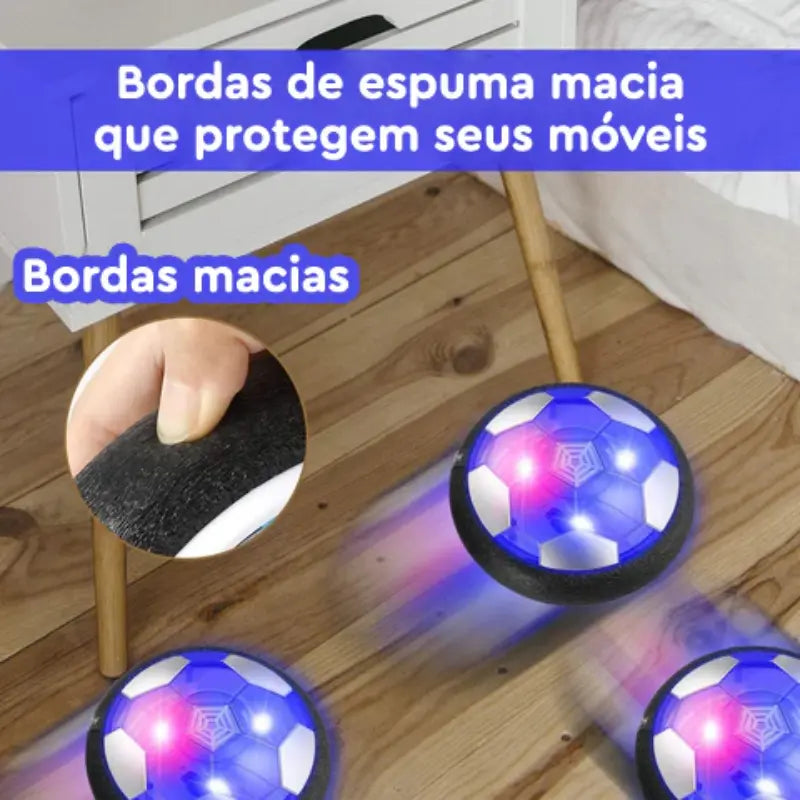 Bola de Futebol Flutuante Com LED Brinquedo Infantil - FlutuBol