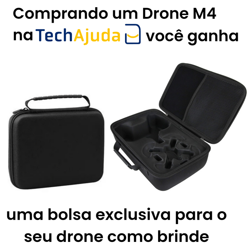 Drone Profissional com 3 Câmeras HD 8K - Rox M4 Triple + Brinde Exclusivo