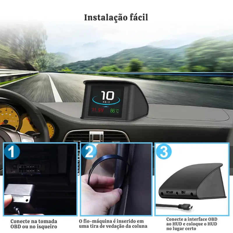 Computador de Bordo com Velocímetro Para Carro