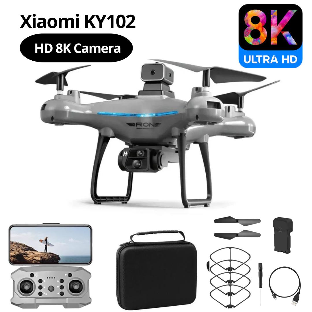 Drone Profissional Xiaomi com Câmera HD 8K - Drone Xiaomi KY102 + Brinde Exclusivo