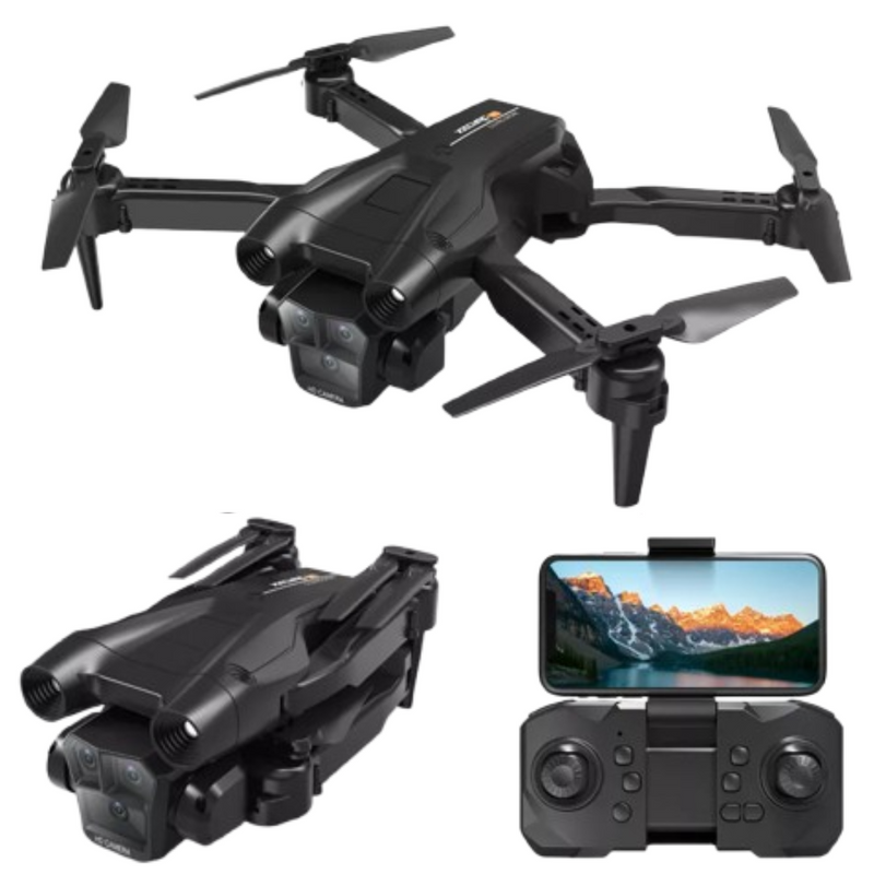 Drone Profissional com 3 Câmeras HD 8K - Rox M4 Triple + Brinde Exclusivo