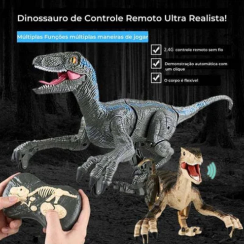 Dinossauro de Controle Remoto - Velociraptor