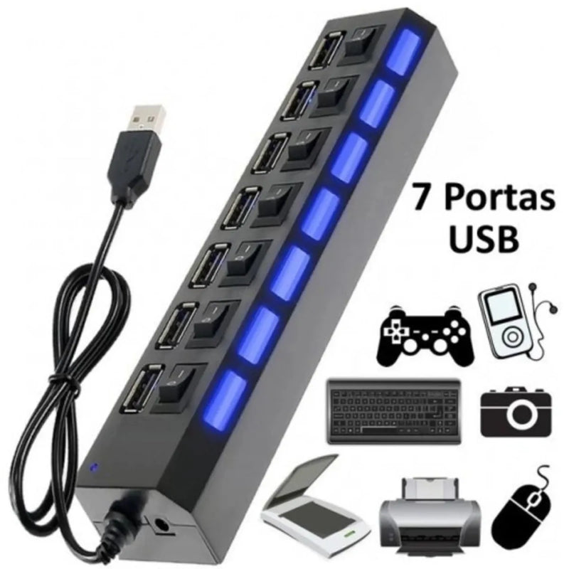 Filtro de Linha USB - Extensão com Interruptor USB