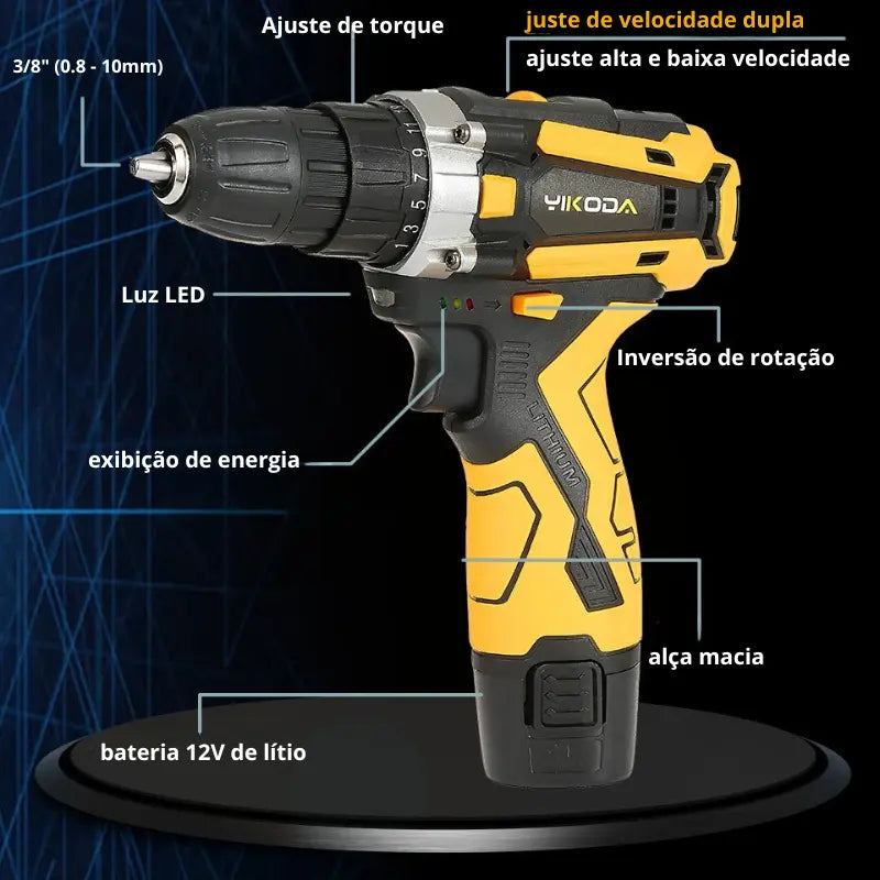 Melhor furadeira parafusadeira sem fio para projetos domésticos