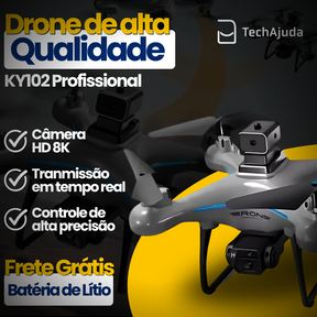 Drone Profissional Xiaomi com Câmera HD 8K - Drone Xiaomi KY102 + Brinde Exclusivo