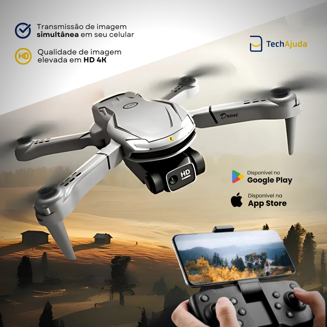Drone Profissional Xiaomi com Câmera HD 4K - Drone Xiaomi V88 + Brinde Exclusivo