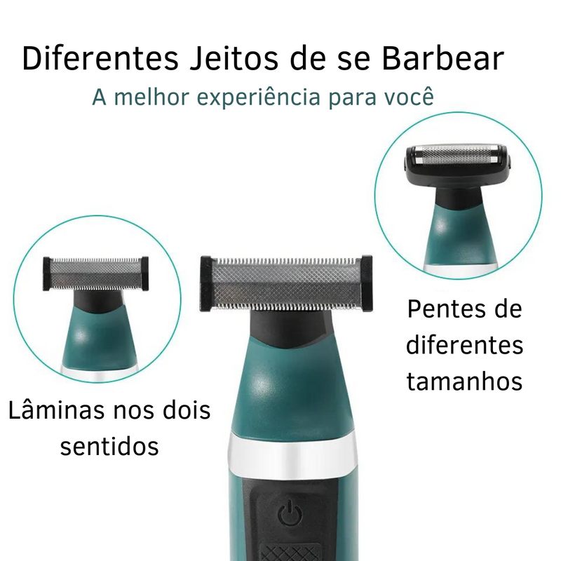 Barbeador Elétrico Resistente a Água - VGR-393