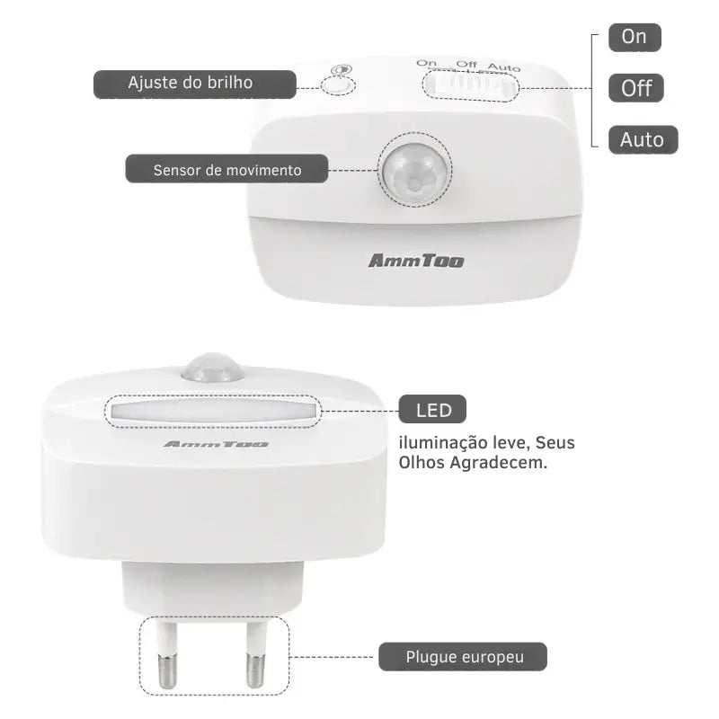 Lâmpada com Sensor de Presença Noturno Bivolt - Iluminação Inteligente