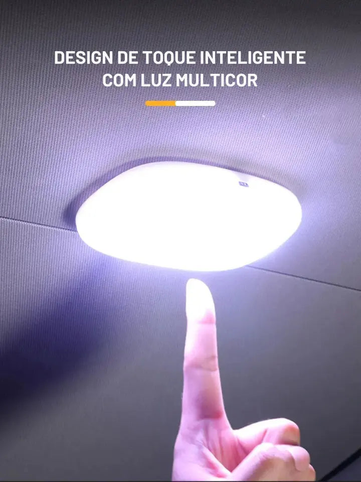 Led Interior Para Carro Recarregável USB Magnético CarLight tech ajuda