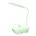 Luminária Abajur De Mesa Led Usb Portátil Mini Gato cor verde