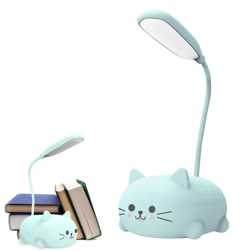 Luminária Abajur De Mesa Led Usb Portátil Mini Gato