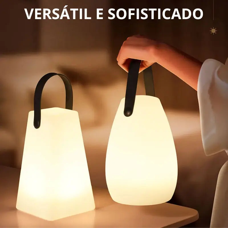 Luminária Portátil Sem Fio Recarregável Ecológica ForestLight versátil e sofisticado