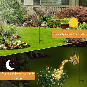 Luminária Solar de Jardim Noturno Luz Quente - Ilumina Garden