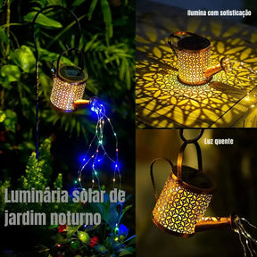 Luminária Solar de Jardim Noturno Luz Quente - Ilumina Garden