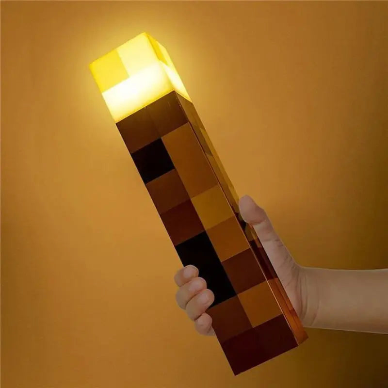 Luminária Tocha LED Recarregável Brownstone - Minecraft