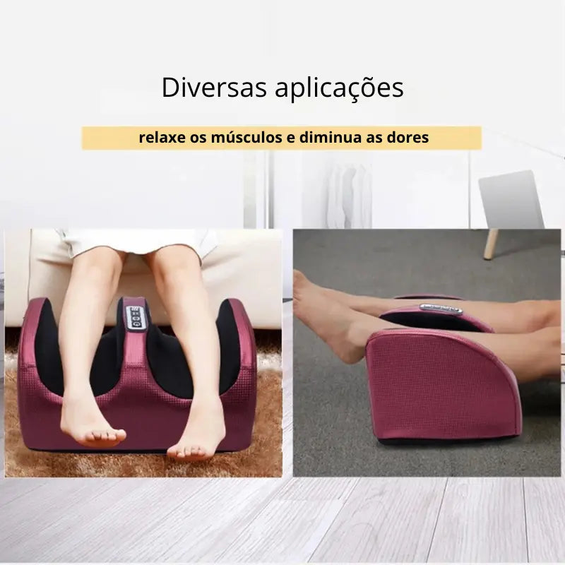 Massageador Pés Pernas Bivolt Terapia Shiatsu Aquecimento Massotech serve para diversas aplicações