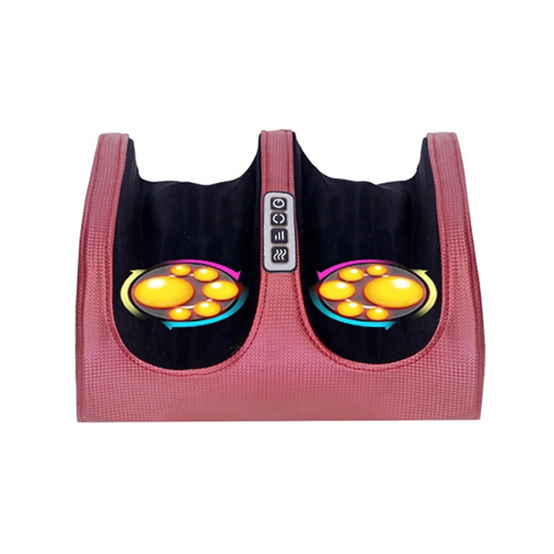 Massageador Pés Pernas Bivolt Terapia Shiatsu Aquecimento Massotech cor vermelho