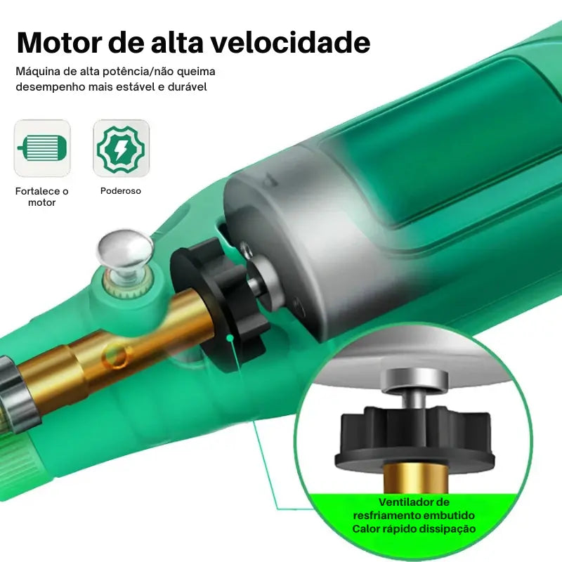 Micro Retifica Elétrica Portátil - Retifica Plus