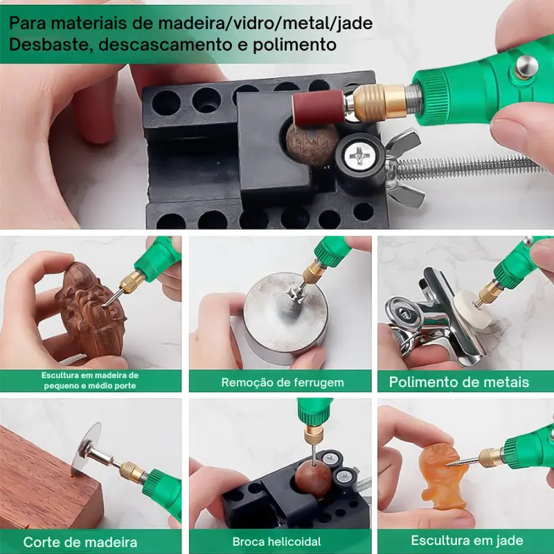 Micro Retifica Elétrica Portátil - Retifica Plus