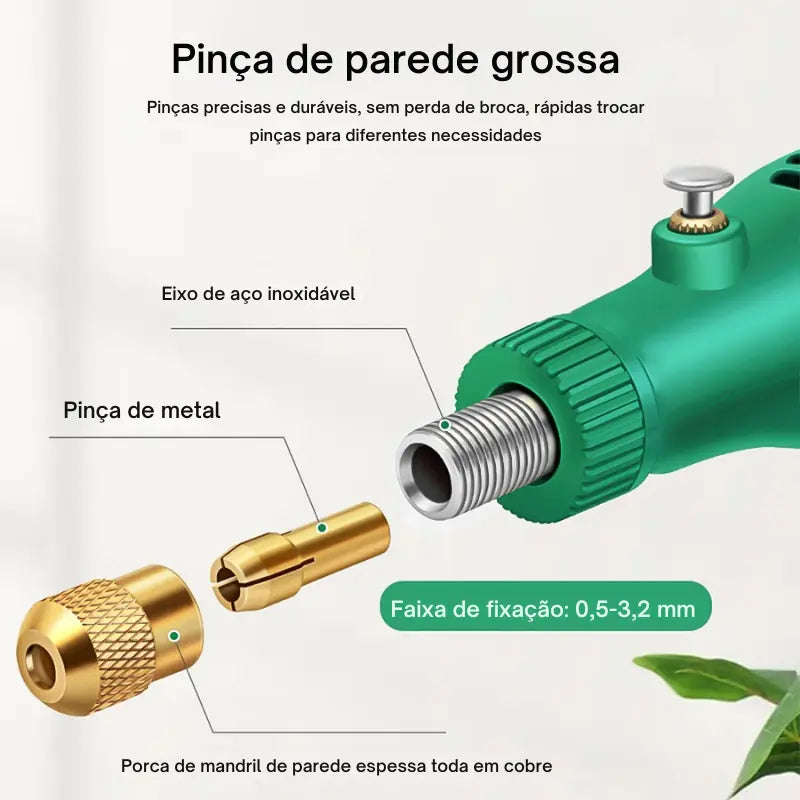 Micro Retifica Elétrica Portátil - Retifica Plus