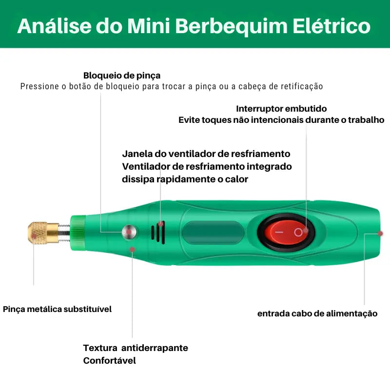 Micro Retifica Elétrica Portátil - Retifica Plus