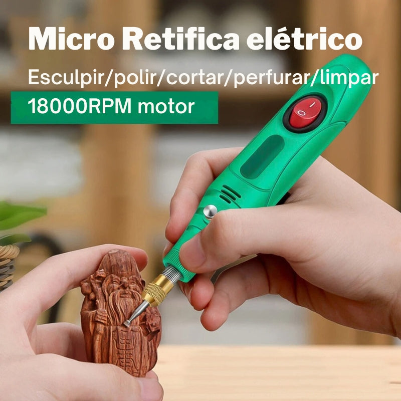 Micro Retifica Elétrica Portátil - Retifica Plus