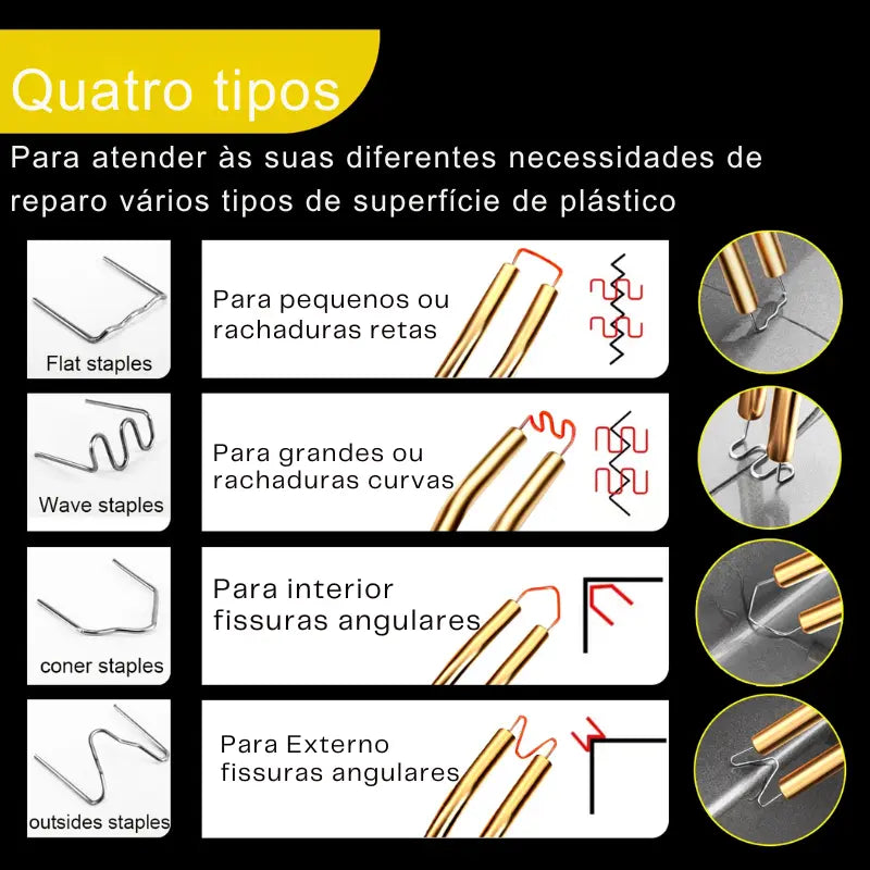 Pistola de Solda Plástica 70w Plástico Para-Choque - Reparo Soldador