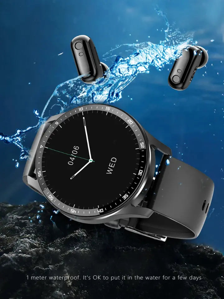 Smartwatch À Prova D'água 2 em 1 Fones de Ouvido Bluetooth - Airwatch