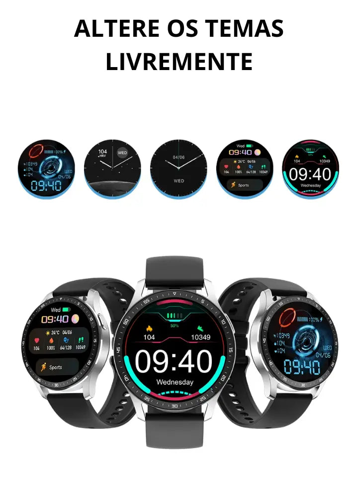 Smartwatch À Prova D'água 2 em 1 Fones de Ouvido Bluetooth - Airwatch