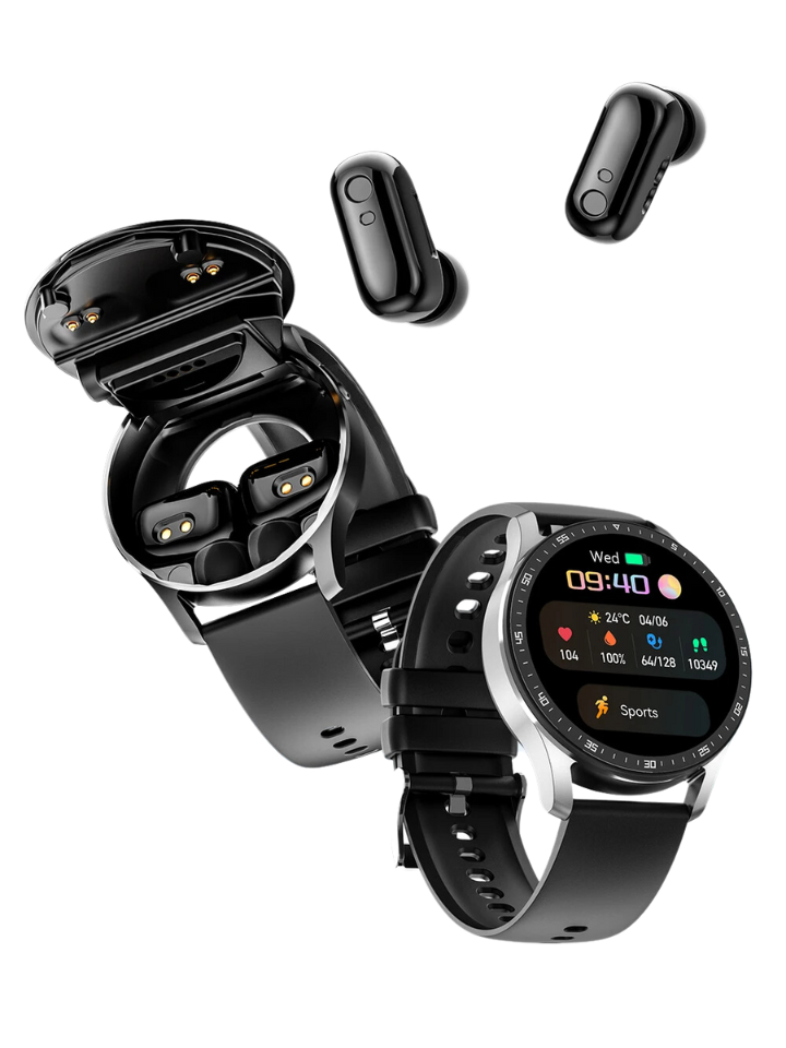 Smartwatch À Prova D'água 2 em 1 Fones de Ouvido Bluetooth - Airwatch