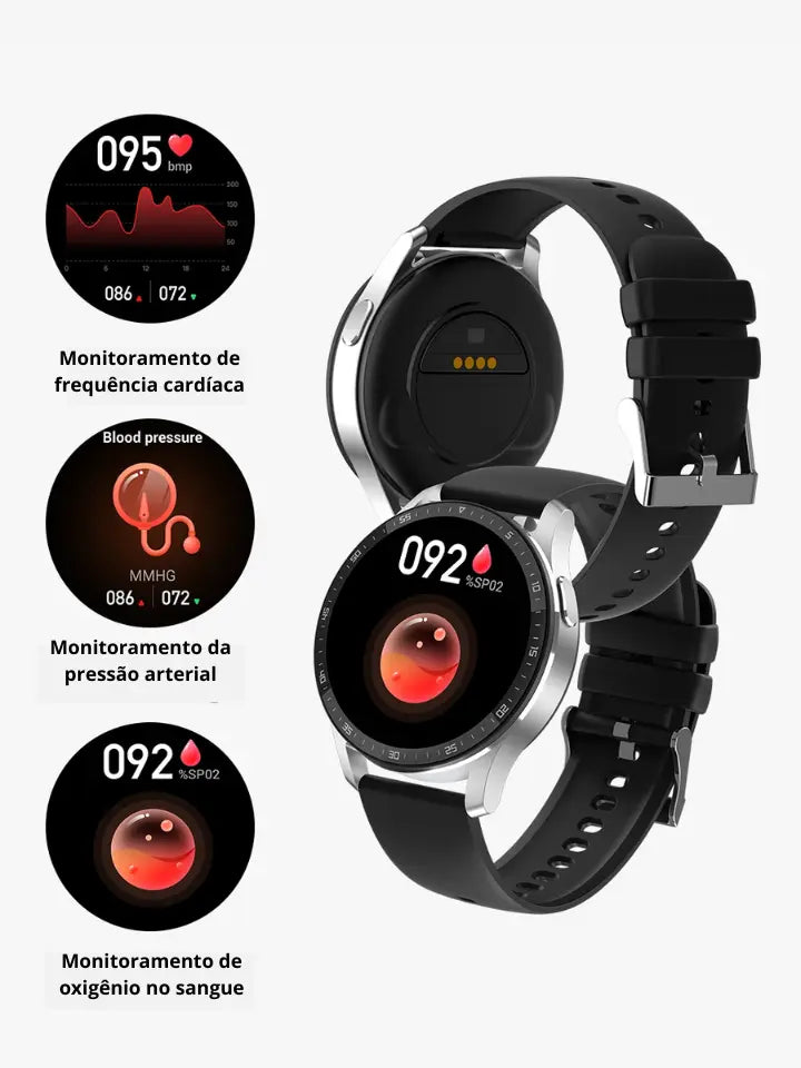 Smartwatch À Prova D'água 2 em 1 Fones de Ouvido Bluetooth - Airwatch