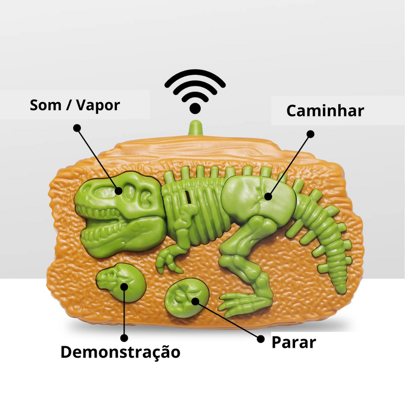 Rex de Controle Remoto - Dinossauro de Brinquedo Infantil