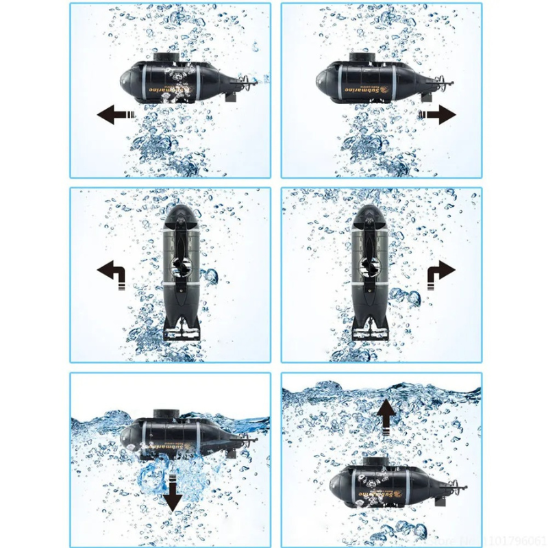 Submarino Elétrico à Prova D'água de Controle Remoto Subnautica