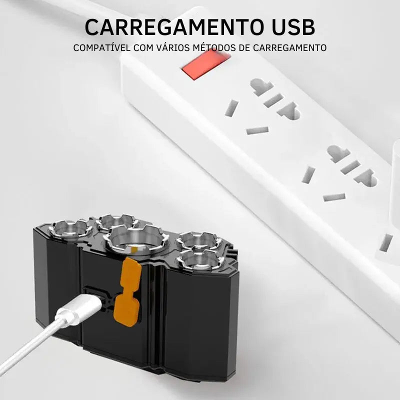 Lanterna de Cabeça LED Recarregável - Cave Light