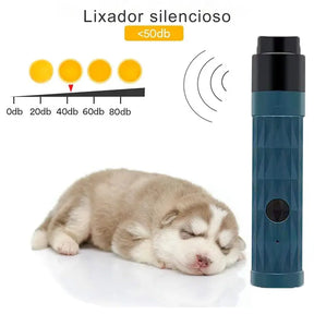 Lixador de Unha Pet Elétrico Silencioso - Lixa Pet+