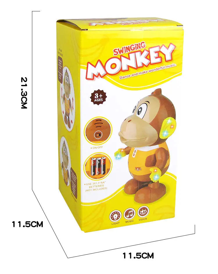 Macaco de Brinquedo Infantil - Macaco Dançarino Interativo