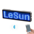 painel letreiro de led azul