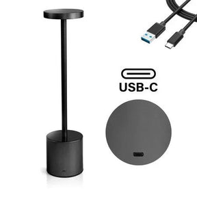 Luminária de Mesa Sem Fio | Bateria Recarregável e Iluminação Ajustável